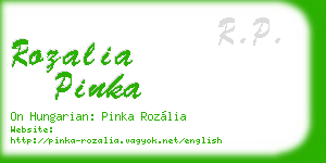 rozalia pinka business card